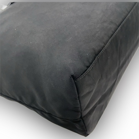 Prada Logo Tessuto Black Nylon and Leather Tote - Picture 5 of 15